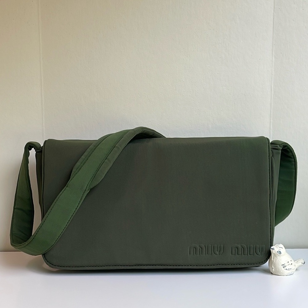 Miu Miu Vintage 1990’s Green Shoulder Bag #129